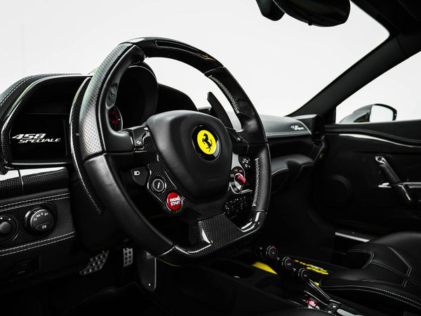 Davie Motorsport specializes in Ferrari annual service, sticky button repair (Sticky No More approved), suspension kits, and exhaust upgrades. Located in Davie, FL.