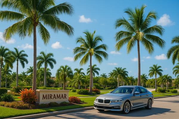 Miramar florida with euro car in the background 