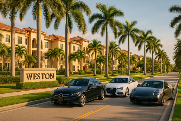 Weston florida with euro cars background 