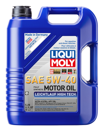Liqui Moly Leichtlauf High Tech - 5W-40 Synthetic Engine Oil SSF