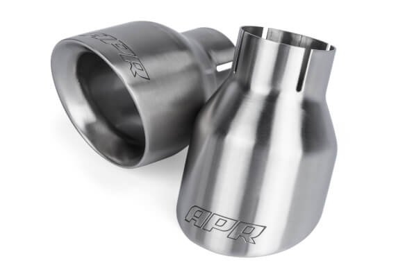 AUDI/VOLKSWAGEN APR DOUBLE-WALLED 4" SLASH-CUT EXHAUST TIPS - SET OF 2 APR