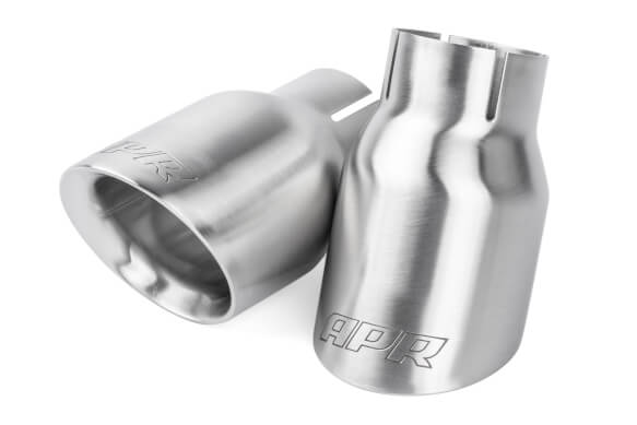 AUDI/VOLKSWAGEN APR DOUBLE-WALLED 3.5" SLASH-CUT EXHAUST TIPS - SET OF 2 APR